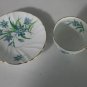 Vtg Stanley Fine Bone China Tea Cup and Saucer Set England Blue Floral 12/178