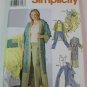 Simplicity 0619 Sew Comfy Pajama Pants Top Robe Pillow Cover Blanket Pattern