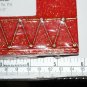 3 inch Square Photo Frame Red Drum Gold Accent Holiday Christmas Music Theme 5.8