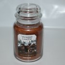 Yankee Candle Bonfire Nights "Pecan Pie Bites" 22 oz Large Glass Jar