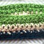 Tri-Coloured Finger Crocheted Long Scarf/Cowl