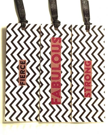 Fierce, Fabulous & Strong-Set of 3 Descriptive Large Bookmarks