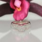 14k gold natural Princess Diamond Invisible illusion engagement solitaire ring