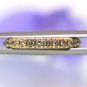 Estate 14k Yellow gold Natural round Diamond cluster Tennis ring band .44ctw