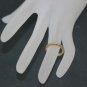 Estate 14k Yellow gold Natural round Diamond cluster Tennis ring band .44ctw