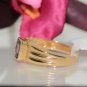Estate 14k Yellow gold Natural D'Block Tanzanite & Diamond solitaire ring 1.03ct