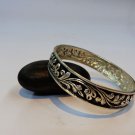 Bangel Sterling Silver 925 Handmade Jewelry Fabulous Beautiful Flower Design J10