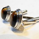 Marvelous Tigers Eye Sterling Silver 925 Cufflink Jewellery Mens Awesome C64