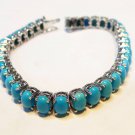 Beautiful Natural Turquoise Braclets Sterling Silver Handmade Jewellery Blue