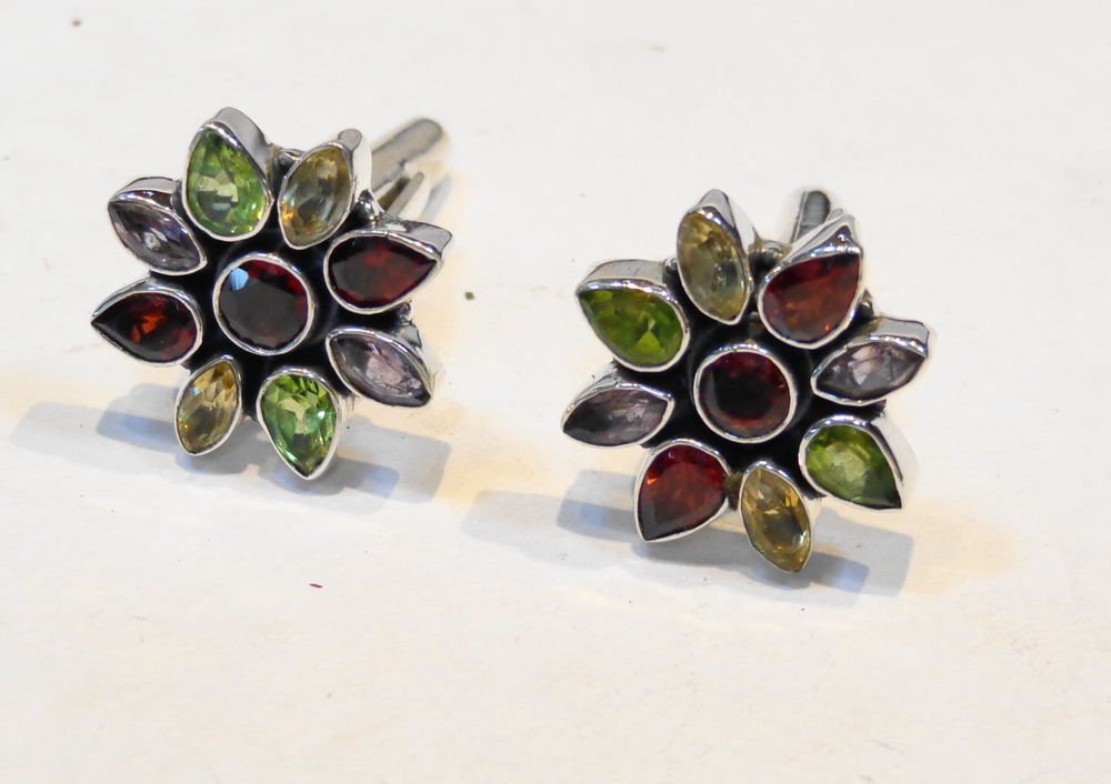 Multi Color Sterling Silver 925 Cufflink Jewellery Mens Awesome Marvelous C62