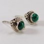 Beautiful  Malachite Studs Earring 925 Sterling Silver Jewellery Green E275