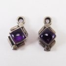 Charming Amethyst Studs Earring 925 Sterling Silver Jewellery Purple E273