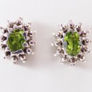 Beautiful  Peridot Studs Earring 925 Sterling Silver Jewellery Green E270