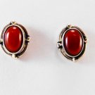 Magestic Onyx Studs Earring 925 Sterling Silver Jewellery Red E269