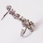 Charming Zircon Right Ear Earcuff 925 Sterling Silver Jewellery White E258