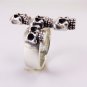 Lovely Plain  925 Sterling Silver Ring  Jewellery Silver Skull R421