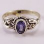 Charming Iolite 925 Sterling Silver Ring Jewellery Blue Oval R415