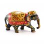 Beautiful Handmade Wooden Elephant With Amazing Traditional Golden Work