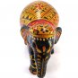 Beautiful Handmade Wooden Elephant With Amazing Traditional Golden Work