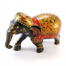 Beautiful Handmade Wooden Elephant With Amazing Traditional Golden Work