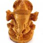Amazing Wooden Handmade Lord Ganesh Elephant With Wood Color