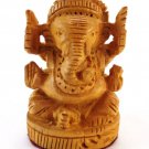 Amazing Wooden Handmade Lord Ganesh Elephant With Wood Color
