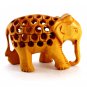 Amazing Wooden Handmade Elephant With Wood Color Great Work Inside Elephant