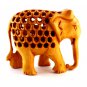 Amazing Wooden Handmade Elephant With Wood Color Great Work Inside Elephant