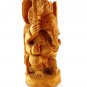 Amazing Wooden Handmade Lord Ganesh Elephant With Wood Color