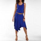 ALLEN B. WOMEN'S BLUE SLEEVELESS SUMMER DRESS SIZE S