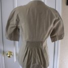 ANN TAYLOR WOMEN'S BEIGE TAN SHORT SLEEVE FITTED BLAZER JACKET SIZE 6 NEW