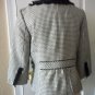 WHITE HOUSE BLACK MARKET WOMEN'S White Black JACKET SIZE 4 CUTE!