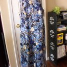 $89 COLDWATER CREEK WOMEN'S BLUE WHITE BLACK SLEEVELESS LONG DRESS Size 20 NEW