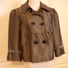 apt. 9 WOMEN'S Gray Black CROPPED SWING Blazer Jacket SIZE 8 M