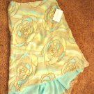 ZARA WOMEN'S GREEN AQUA BEIGE SEQUINED EMBELLISHED HI LO SKIRT Size 6 S NEW!