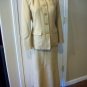 TALBOTS WOMENS BEIGE CAMEL CAREER SKIRT SUIT BLAZER JACKET SIZE 2 4 MADE IN TALY
