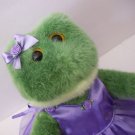 Baby Ballerina Frog Dancer Purple Tutu By Bear Factory Animal Stuffed Plush 16"