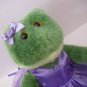 Baby Ballerina Frog Dancer Purple Tutu By Bear Factory Animal Stuffed Plush 16"