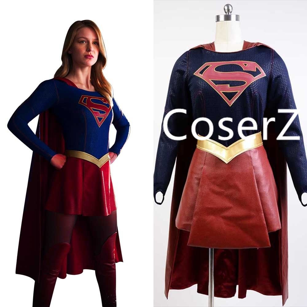 Supergirl Costume For Girls Adults Kara Zor El Danvers Cosplay Costume