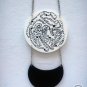 Necklace with shrink plastic pendant and beads
