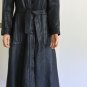 "Markon"Boots Black Leather Side Zip,Stretch Back Hi Mid Calf, Size US 8.5