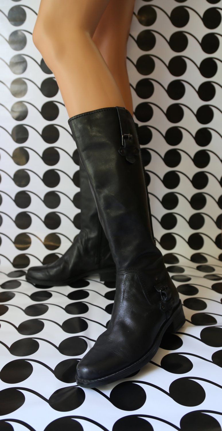 black stretch boots narrow calf