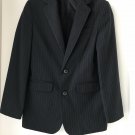 Chaps Boy's Black/White Pinstripe Classic Fit 2 Button Suit, Size 12 R, On Sale