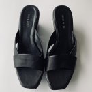 Nine West Wedge Heels Women's Shoes, Slide Sandals, Black Color, Platform Shoes, Open Toes Shoes