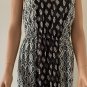 Lucky Brand, Black / White Boho Maxi Dress, Size S, Long Sleeveless Dress