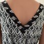 Lucky Brand, Black / White Boho Maxi Dress, Size S, Long Sleeveless Dress