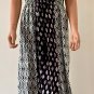 Lucky Brand, Black / White Boho Maxi Dress, Size S, Long Sleeveless Dress