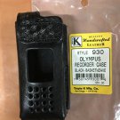 Olympus Digital DM-1 Voice & MP3 Recorder Black Leather Carrying Case NEW