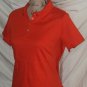 $45 POLO shirt LAND'S END M 10-12 short sleeve cayenne orange blouse top