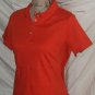 $45 POLO shirt LAND'S END M 10-12 short sleeve cayenne orange blouse top